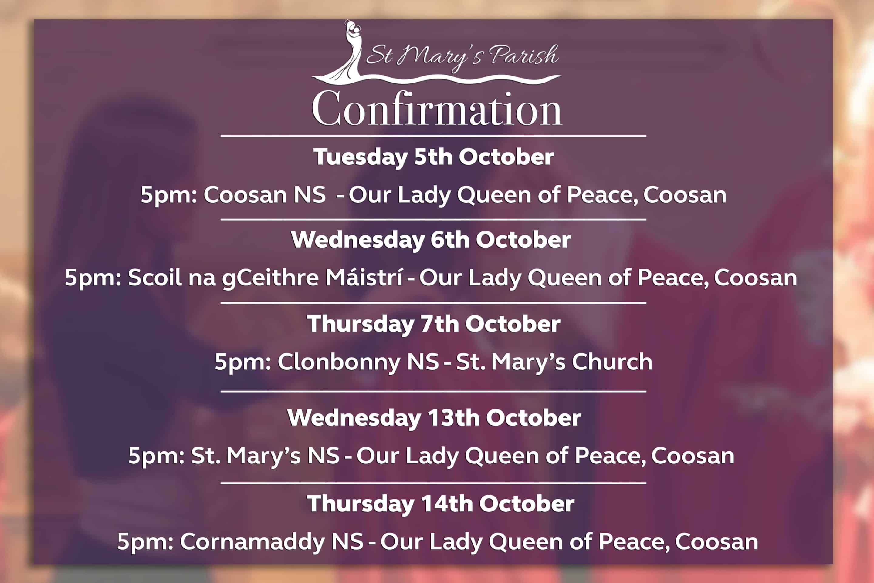 Confirmation St. Mary's Parish Athlone